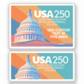 Sticker 3 Photo Collage - USA 250 Capital Dome America (Recto)