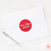 Sticker 3 pouces "Mme Claus Approuvée" (Enveloppe)