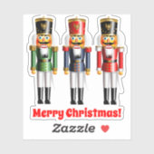Sticker 3 Soldats du Jouet de Noisette de Noël (Feuille)