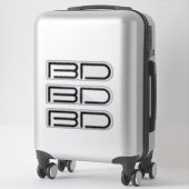 Sticker 3 vinyle Black Monogram logo Business Bumper (Sur valise)