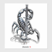 Sticker 3d Scorpio (Feuille)