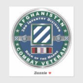 Sticker 3e division d'infanterie Afghanistan Voiture d'exp (Feuille)