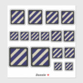 Sticker 3e Division d'infanterie de l'INF Fort Stewart Con (Feuille)