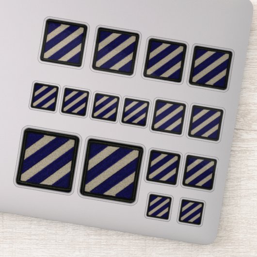 Sticker 3e Division d'infanterie de l'INF Fort Stewart Con (Détail)