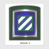 Sticker 3e division d'infanterie Véhicule vinyle (Feuille)