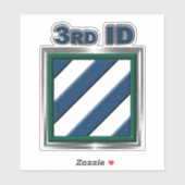 Sticker 3e division d'infanterie Véhicule vinyle (Feuille)