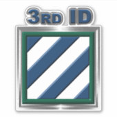 Sticker 3e division d'infanterie Véhicule vinyle (Devant)