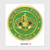 Sticker 3e Régiment de cavalerie blindée ACR (Feuille)