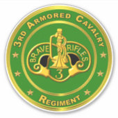 Sticker 3e Régiment de cavalerie blindée ACR (Devant)