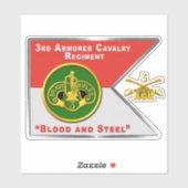 Sticker 3e Régiment de cavalerie blindée ACR (Feuille)