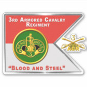 Sticker 3e Régiment de cavalerie blindée ACR (Devant)