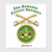 Sticker 3e Régiment de cavalerie blindée ACR (Feuille)