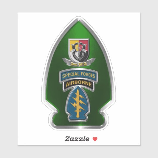 Sticker 3e véhicule Vinyl Car du Groupe des opérations spé (Feuille)