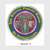 Sticker 3e véhicule Vinyl Car du Groupe des opérations spé (Feuille)