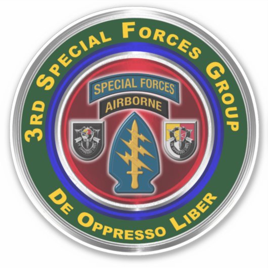 Sticker 3e véhicule Vinyl Car du Groupe des opérations spé (Devant)