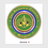 Sticker 3e voiture du régiment de cavalerie blindé (Feuille)