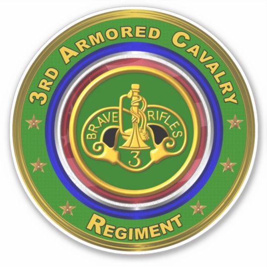 Sticker 3e voiture du régiment de cavalerie blindé (Devant)