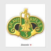 Sticker 3e voiture du régiment de cavalerie blindé (Feuille)