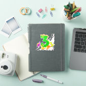 Sticker 3rd Birthday. Dinosaur Design. My third birthday. (Couverture iPad)