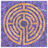 Sticker 3x3 Vinyl MOSAIC LABYRINTH (Devant)