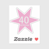 Sticker 40 et Fabuleux anniversaire (Feuille)
