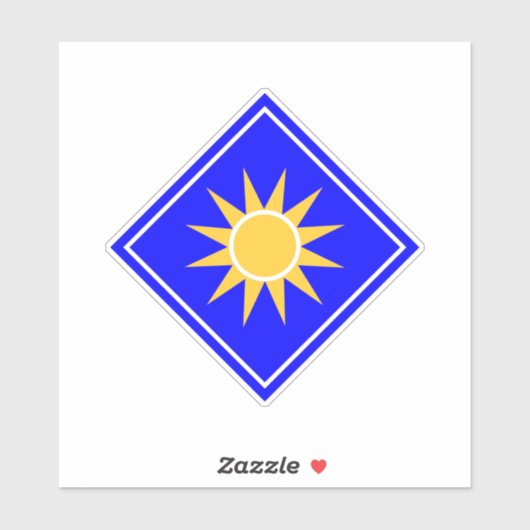 Sticker 40e division d'infanterie (Feuille)