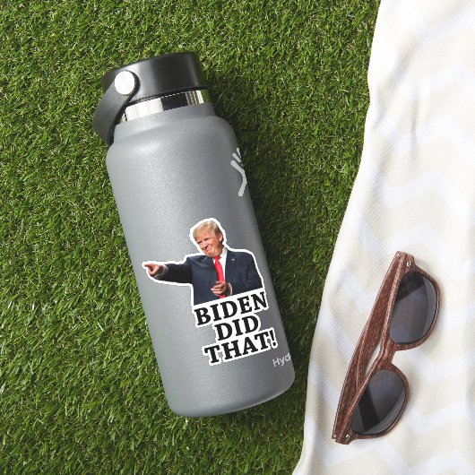 Sticker 45ème Président Trump - Biden L'A Fait ! (HydroFlask Insitu)