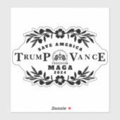 Sticker 47 Trump J. D. Vance 2024 (Feuille)