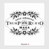 Sticker 47 Trump Rubio 2024 (Feuille)
