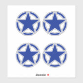 Sticker 4 Affiches Vintages American Star (Feuille)