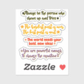 Sticker 4 Inspirational Quotes for High School Graduates | (Feuille)