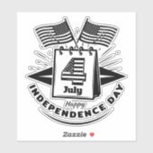 Sticker 4 juillet (Feuille)