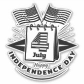 Sticker 4 juillet (Devant)