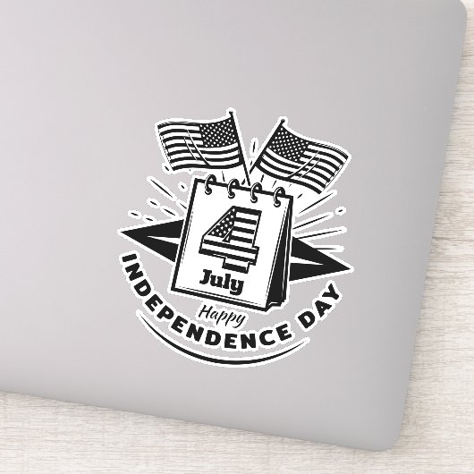 Sticker 4 juillet (Détail)