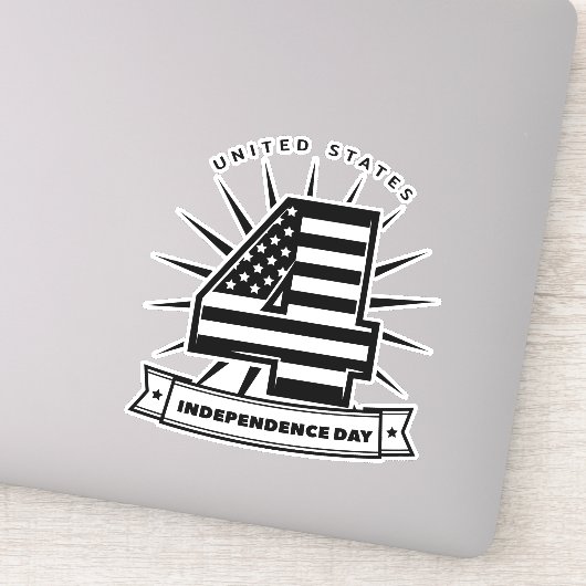 Sticker 4 juillet (Détail)
