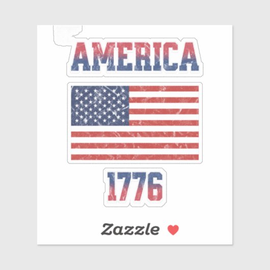 Sticker 4 juillet (Feuille)