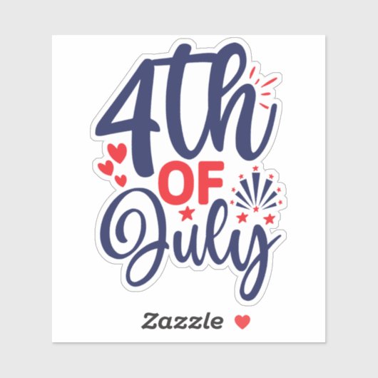 Sticker 4 juillet-68826 (Feuille)