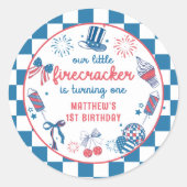 Sticker 4 juillet Anniversaire (Devant)
