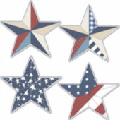 Sticker 4 juillet | Étoiles patriotiques (Devant)