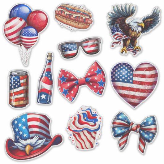 Sticker 4 juillet jeu 2 (Devant)