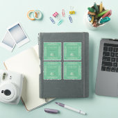 Sticker 4 pcs thé vert personnalisé Vintage (Couverture iPad)