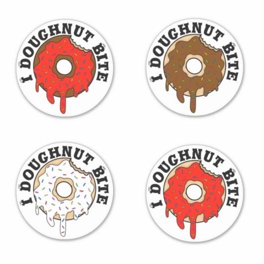 Sticker 4 Pièce I Donut Bite (Devant)
