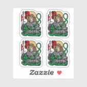 Sticker 4-up St. George et le Dragon (Nuremberg) (Feuille)