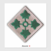 Sticker 4e division d'infanterie de l'INF Fort Carson Cont (Feuille)