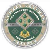 Sticker 4e division d'infanterie retraitée (Devant)