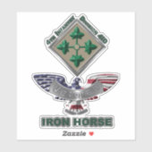 Sticker 4e division d'infanterie Vétérinaire (Feuille)