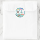 Sticker 4th Birthday Flowers (Sac)