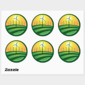 Sticker 4x4 rond Obama Winds of Change (Feuille)