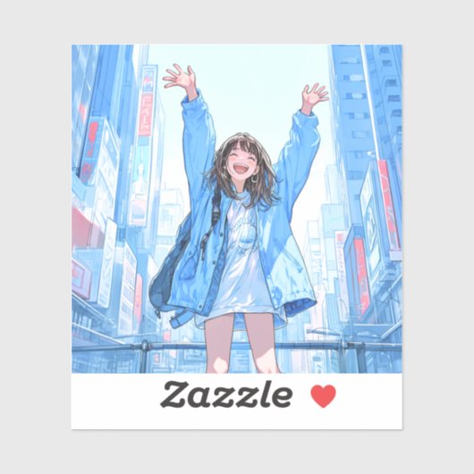 Sticker 5万人達成記念シール seal｜寿司娘 GenerativeAI (Feuille)