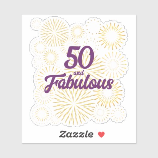 Sticker 50 et fabuleux (Feuille)